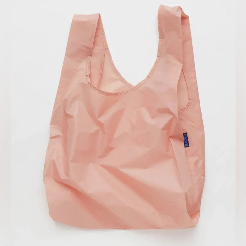 BAGGU Standard Reusable Bag, Pink Salt - Picture 2 of 5